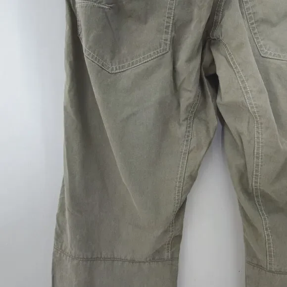 Kuhl Mens Pants 30x32 Born In The Mountains Vintage Patinadye Olive Green Hiking - Picture 14 of 16